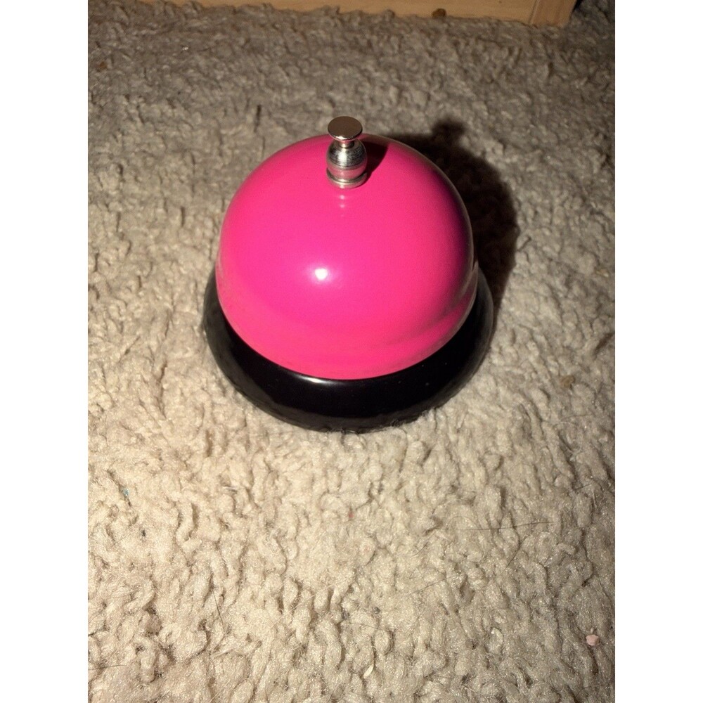 Novelty Bell Ring Pink School Desk Office Noise souvenir